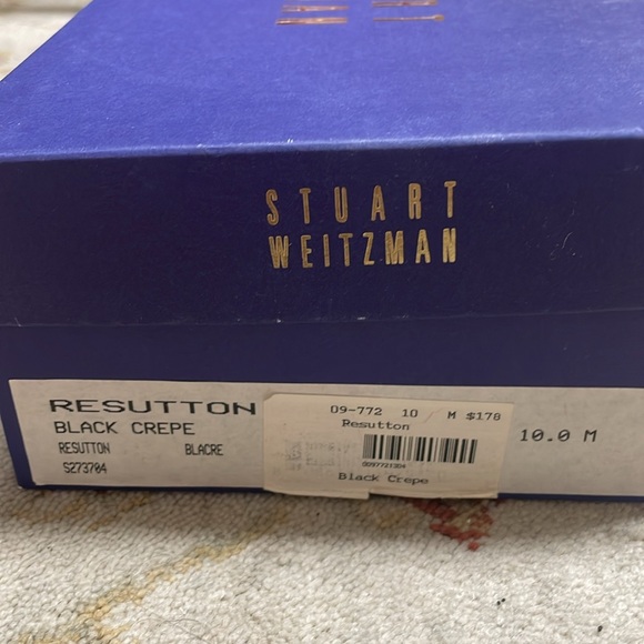 Stuart Weitzman black crepe resutton - Picture 8 of 8